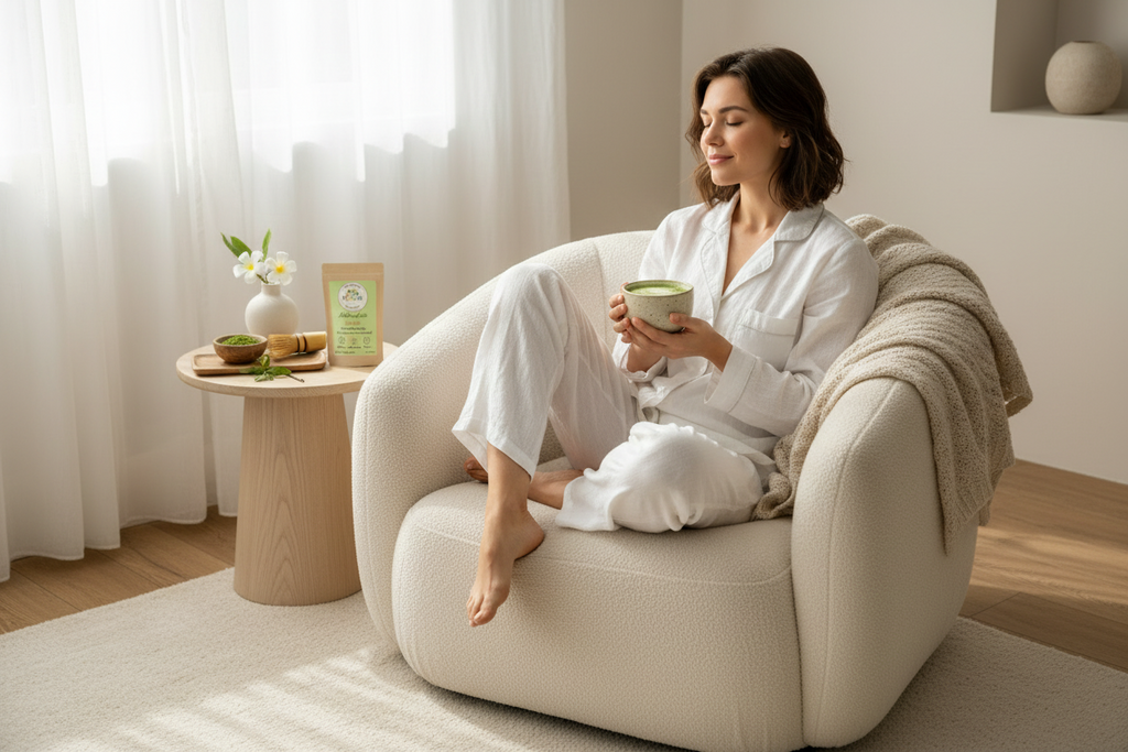 Nayora Matcha Latte – Krémes Vanília (70g)